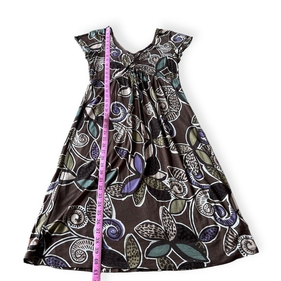 Boden Women’s Brown Boho Floral V-neck Knee Length Tencel Dress, Size 6 - Picture 11 of 11